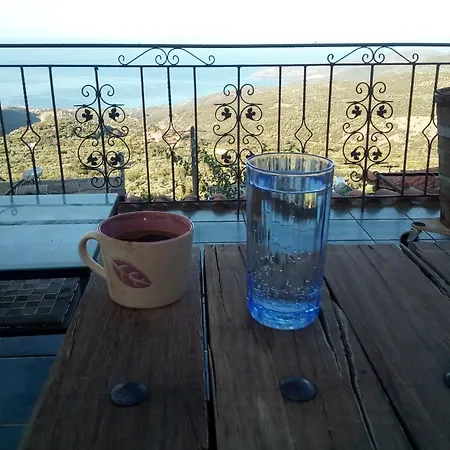 Panorama Of Deep Blue Villa Tseria Exterior photo