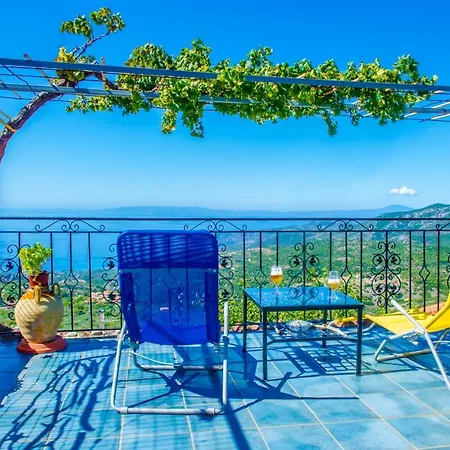 Panorama Of Deep Blue Villa Tseria Exterior photo